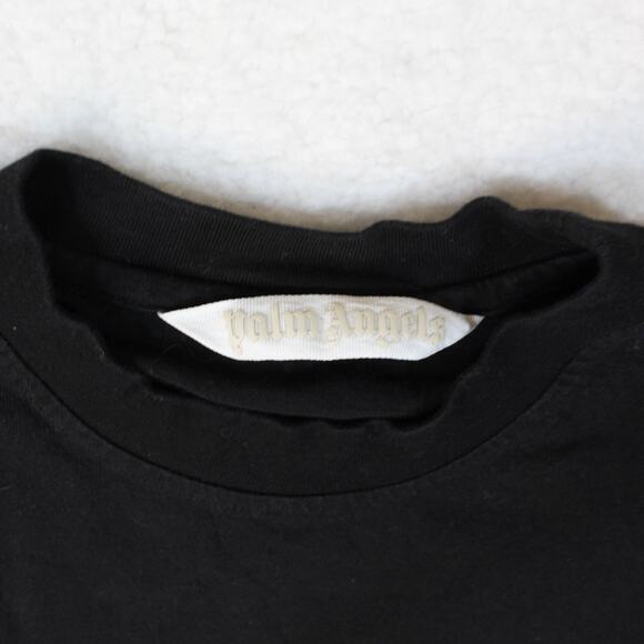 Palm Angels College University Shirt Womens Large Black Pink Logo Streetwear - Picture 4 of 6